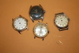 FOUR SMITHS WRISTWATCHES FOR SPARES