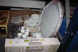 A TRAY OF ANTIQUE CHINA ETC