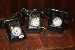 THREE VINTAGE TELEPHONES