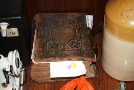 A LARGE ANTIQUE DR KITTO'S ILLUSTRATED FAMILY BIBLE
