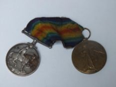 A PAIR OF WWI MEDALS TO R.HARDY W.YORK REG