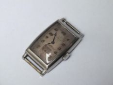A VINTAGE MEN'S OMEGA ART DECO WRISTWATCH