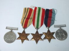 WWII MEDAL GROUP OF FIVE MEDALS
