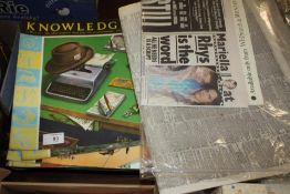 A QUANTITY OF VINTAGE KNOWLEDGE MAGAZINES AND A TITANIC RELATED COPY OF THE DAILY TELEGRAPH APRIL