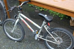 A CHILDS WHITE ROCK BICYCLE