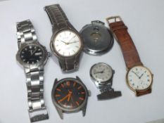 SELECTION OF WRISTWATCHES & AN POCKET WATCH