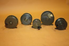 ANTIQUE BRASS FISHING REELS
