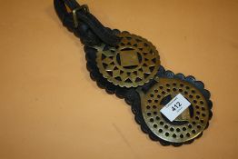 A 19TH CENTURY HORSE BRASS MARTINGALE