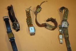 A COLLECTION OF VINTAGE AND MODERN WRISTWATCHES TO INCLUDE AN ART DECO EXAMPLE