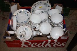 A SMALL TRAY OF COLCLOUGH & MAYFAIR CHINA