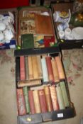 TWO TRAYS OF VINTAGE BOOKS
