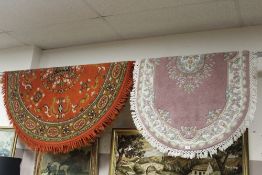 TWO MODERN WOOLLEN RUGS