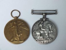 A PAIR OF WWI MEDALS TO A . HUNT
