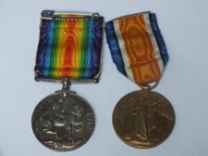 A PAIR OF WWI MEDALS TO E.THOMAS A.S.C WITH BOXES