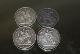 FOUR 1889 CROWNS