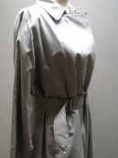 A LADIES VINTAGE BURBERRY RAINCOAT