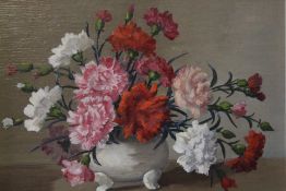 NORAH SIMPSON (1895-1974). Australian school, still life study of carnations in a bowl see verso,