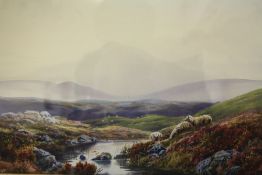 AULINS LAW (XIX-XX) 'Len Ogewen - N Wales' and 'Noel Siabod', signed lower right, watercolours, a