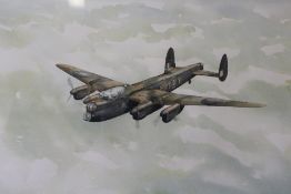 J.E. WIGSTON (XX). Study of a Lancaster bomber in flight, signed and dated 1978 lower right,
