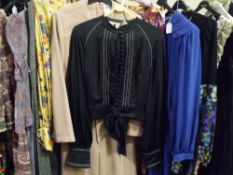 A COLLECTION OF LADIES VINTAGE CLOTHING, various styles and periods, mainly dresses, to include a