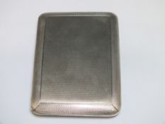 A HALLMARKED SILVER SLIDING CIGARETTE CASE BY ASPREY'S OF LONDON 1924, W 6 cm
