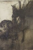 SIR FRANK WILLIAM BRANGWYN (1967-1956). 'Building of South Kensington Museum', signed in plate lower