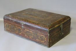 AN INDO PERSIAN VANITY BOX, D 30.25 cm