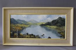 CHARLES WYATT WARREN (b.1908). Welsh school, impressionist mountainous lake scene 'LLYN CWM
