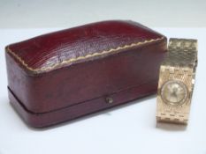 ROLEX - A 9 CT GOLD PRECISION WRIST WATCH, approx weight 46.4g, W 1.75 cmCondition Report:working