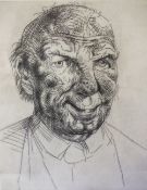 PETER HOWSON (b.1958). A study from the series by the artist of tramp studies who reside in London