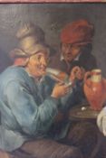 CIRCLE OF THOMAS VAN APSHOVEN (1622-1664). Interior scene with two men, one smoking a pipe,