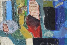 CIRCLE OF JOHN HOYLAND (1934-2011). Abstract composition, bears signature lower right, acrylic on