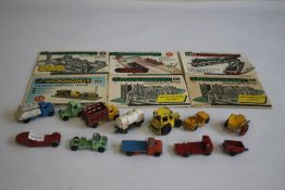 A TIN OF SMALL DIE-CAST VEHICLES, to include examples by Lesney, Lone Star, etc and a quantity of