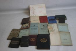 A COLLECTION OF FOLDING SECTIONAL MAPS to include Walker's Warwickshire c.1846, Blackwood's