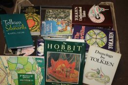 J. R. R. TOLKIEN - A COLLECTION OF BOOKS BY AND ABOUT TOLKIEN, hardbacks and paperbacks, to include