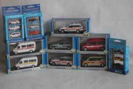 CARARAMA BOXED DIE CAST POLICE VEHICLES, 1:32, 1:60 AND 1:72 (10)