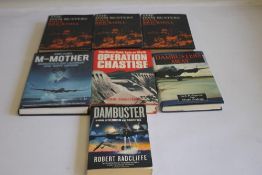 BOOKS ON THE DAMBUSTERS to include 'Dambusters Away' by Jack Holsgrove with Hugh Graham signed in