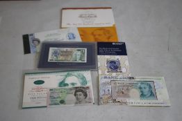 A COLLECTION OF COMMEMORATIVE BANK NOTES, consisting of a 2000 £10 pair in pack, a Royal Bank of