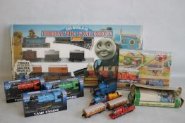 HORNBY THE WORLD OF THOMAS THE TANK ENGINE ELECTRIC TRAIN SET, still has shrink wrap. together