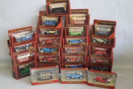 MATCHBOX MODELS OF YESTERYEAR boxed, to include buses and racing cars (25)