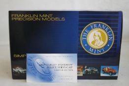 THE FRANKLIN MINT PRECISION MODEL 1947 HARLEY-DAVIDSON POLICE SERVI-CAR 1:10 SCALE MODEL , limited