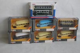 CORGI CLASSICS BOXED DIE-CAST BUSES together with a Limited Edition 1:50 scale Aberdeen