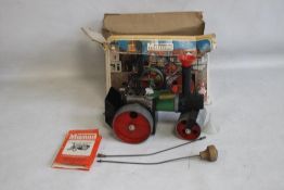 A MAMOD S.R.1A STEAM ROLLER MISSING SOME PARTS, A/F with original box A/F