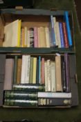 TWO BOXES OF REFERENCE BOOKS ON BOOKS, AUTHORS AND LETTER WRITING to include Michael Twyman - 'Early