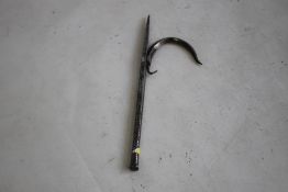 AN INDIAN ELEPHANT GOAD (ANKUS) 18th/19th century of two piece construction, with hand incised