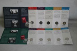 ROYAL MINT (2) 50 YEARS OF THE 50P COIN UNC PACKS. 