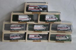NINE BOXED DIECAST 1;43 SCALE CSM 'COLLECTOR'S MODEL' POLICE VEHICLES (9)