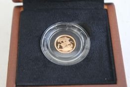 QEII 2013 1/4 SOVEREIGN In case of Issue COA.