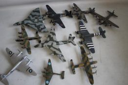 TEN MODEL BRITISH BOMBERS, to include Short Sterling MKII and Mosquito FB VI etc