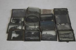 A COLLECTION OF MAGIC LANTERN SLIDES MAINLY OF BUILDINGS, to include Shakespeare's Birthplace.